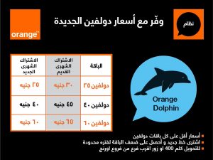 أسعار باقات دولفين موبايل من أورنج